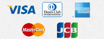 銀行振込・代金引換・各種クレジットカード決済をご用意しております。